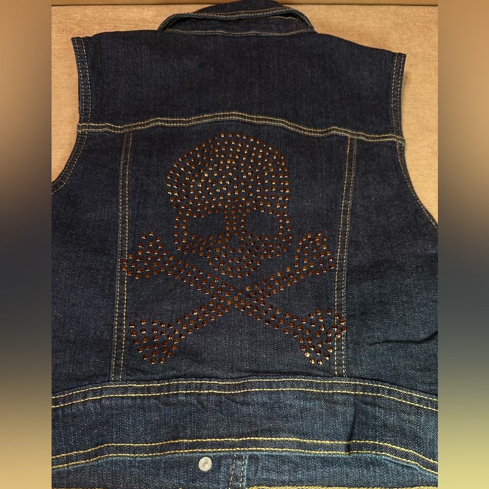 New Look Jean button up vest SIZE MEDIUM - Picture 6 of 6